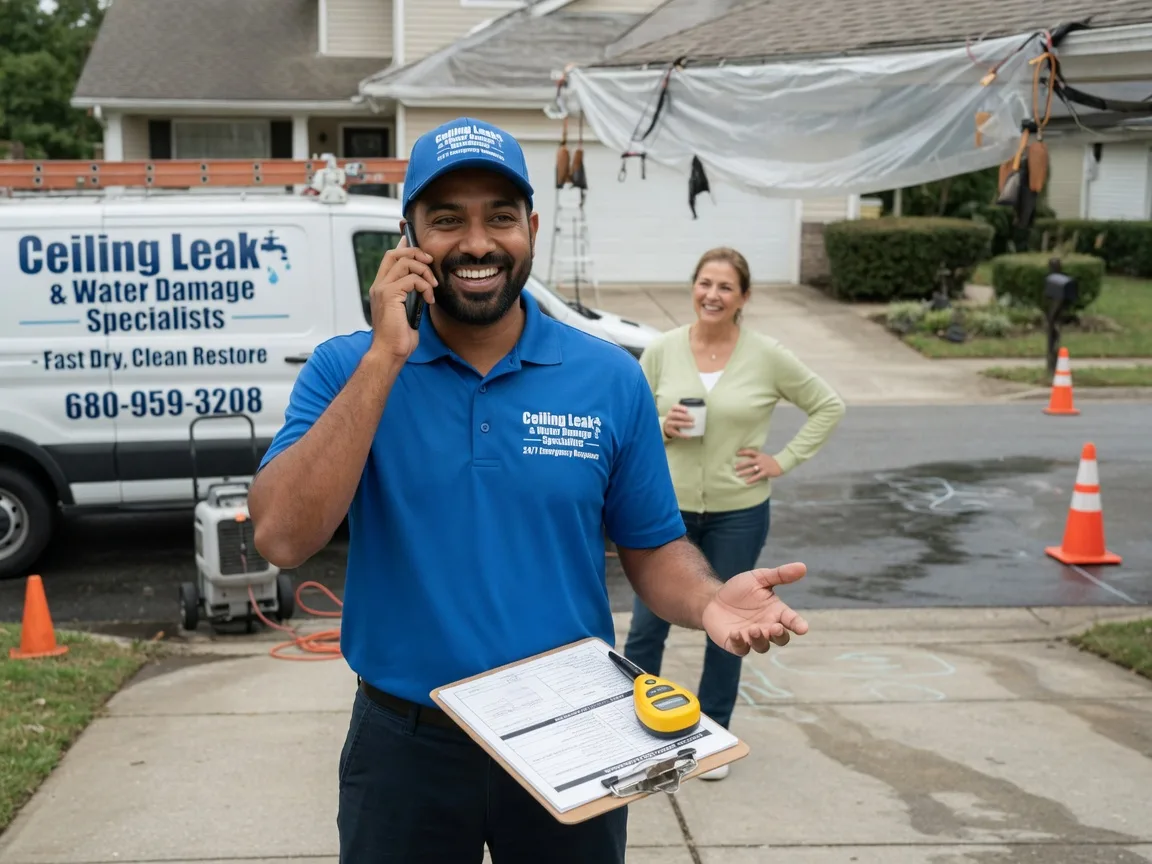 Ceiling Leak Cleanup Kiowa, KS FAQs